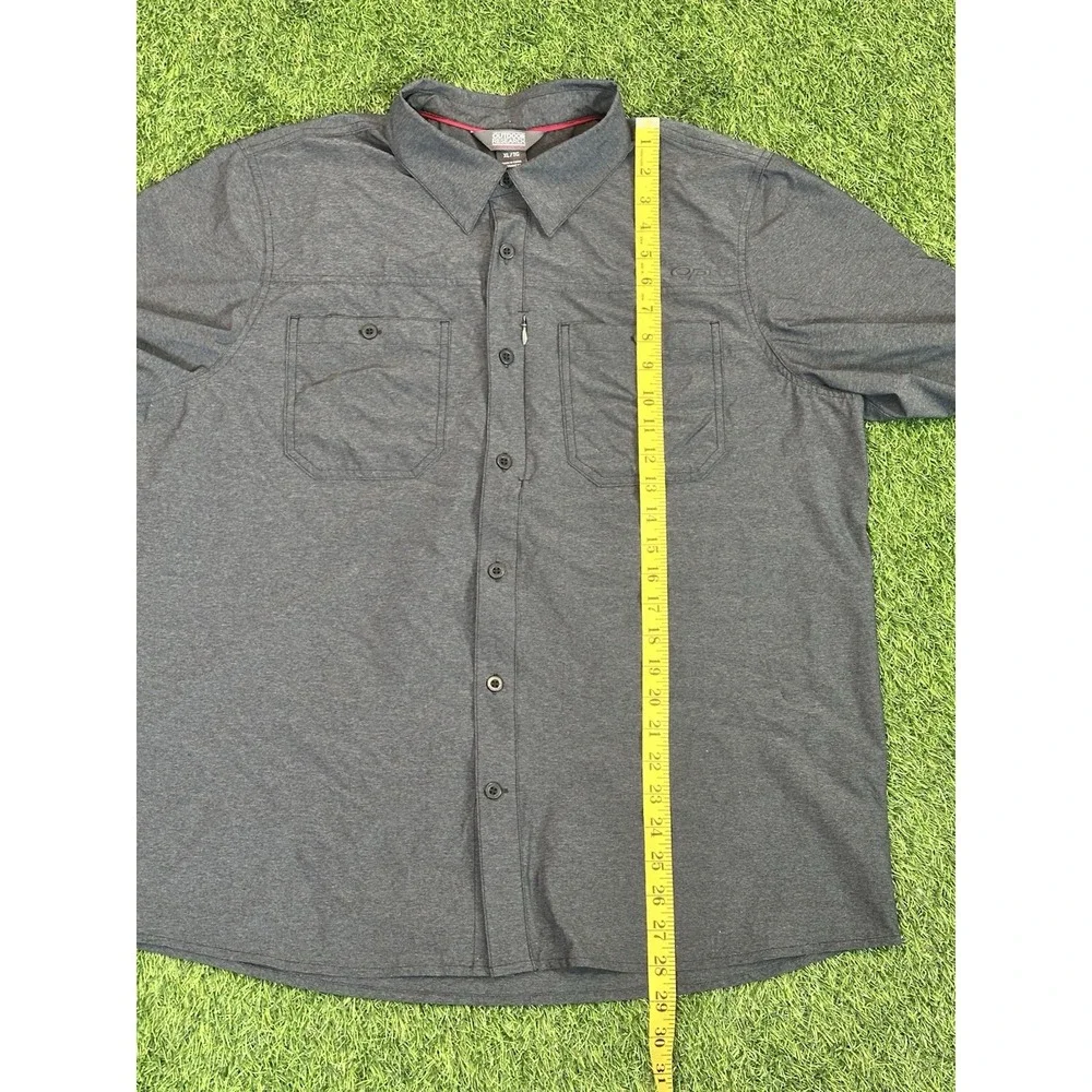 Outdoor Research Shirt‎ Mens XL Gray Wayward Short Sleeve Performance 269220